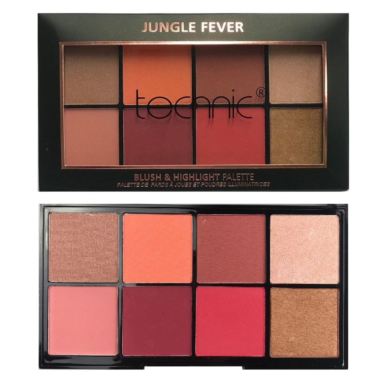 Technic Cosmetics - Blush & Highlighter Palette, Jungle Fever - ADDROS.COM